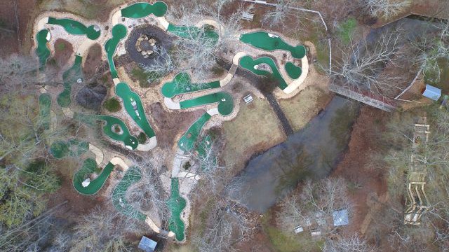 01_Sky View of 18 Hole Golf Course